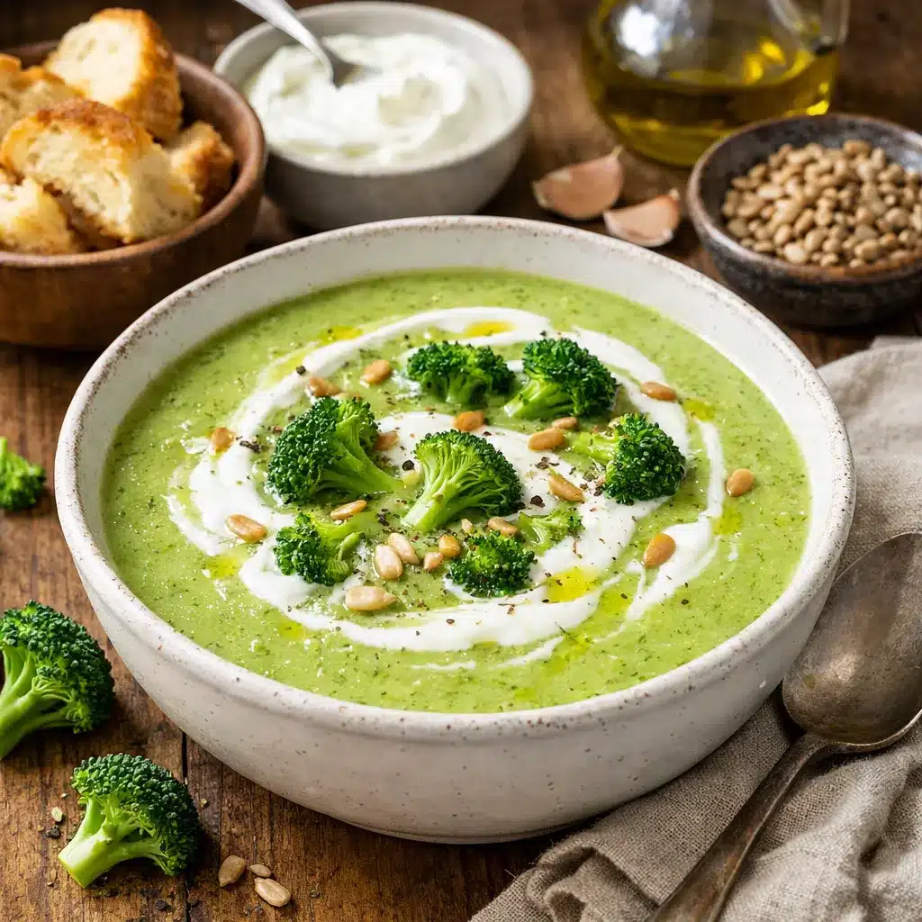 Zupa krem z brokuła i jogurtu – kuchnia europejska