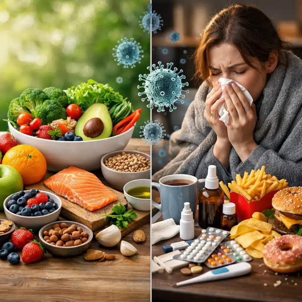 Czy dieta może wpływać na częstotliwość infekcji?