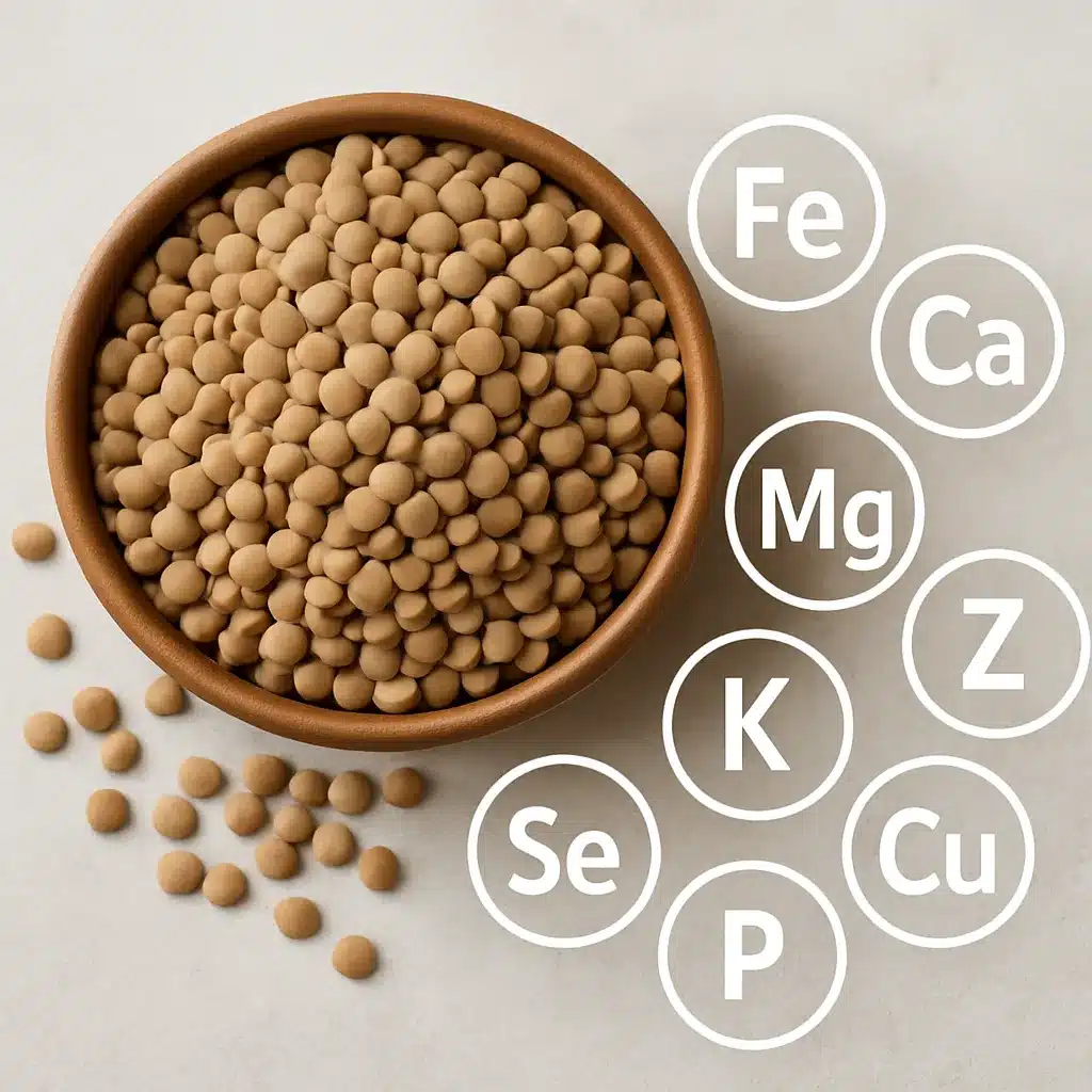 Związki mineralne w soczewicy