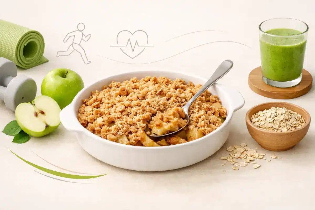 Fit jabłka pod kruszonką