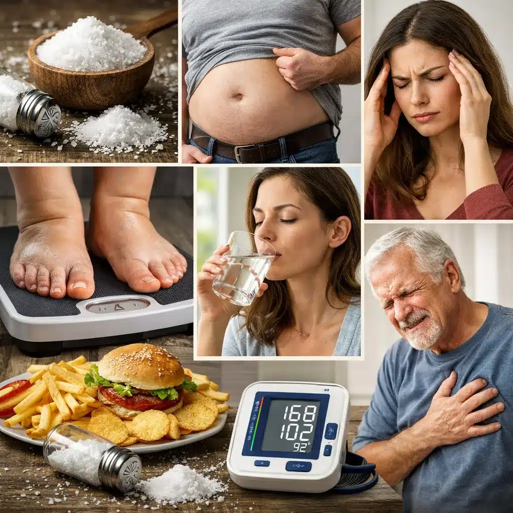 Jakie są objawy nadmiaru soli w diecie?