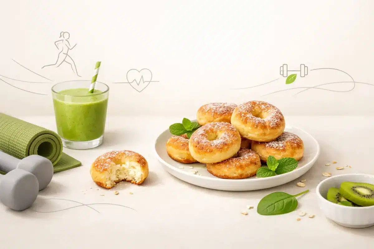 Fit pączki twarogowe