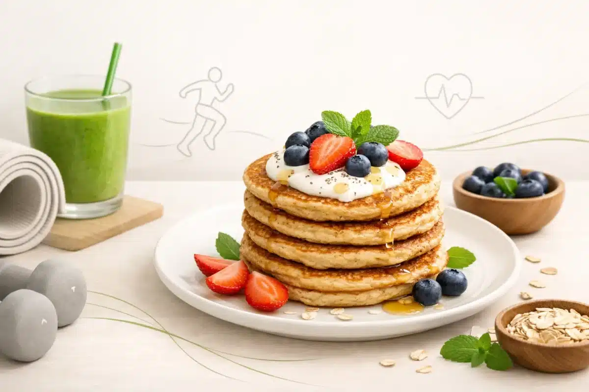 Fit placuszki owsiane z jogurtem