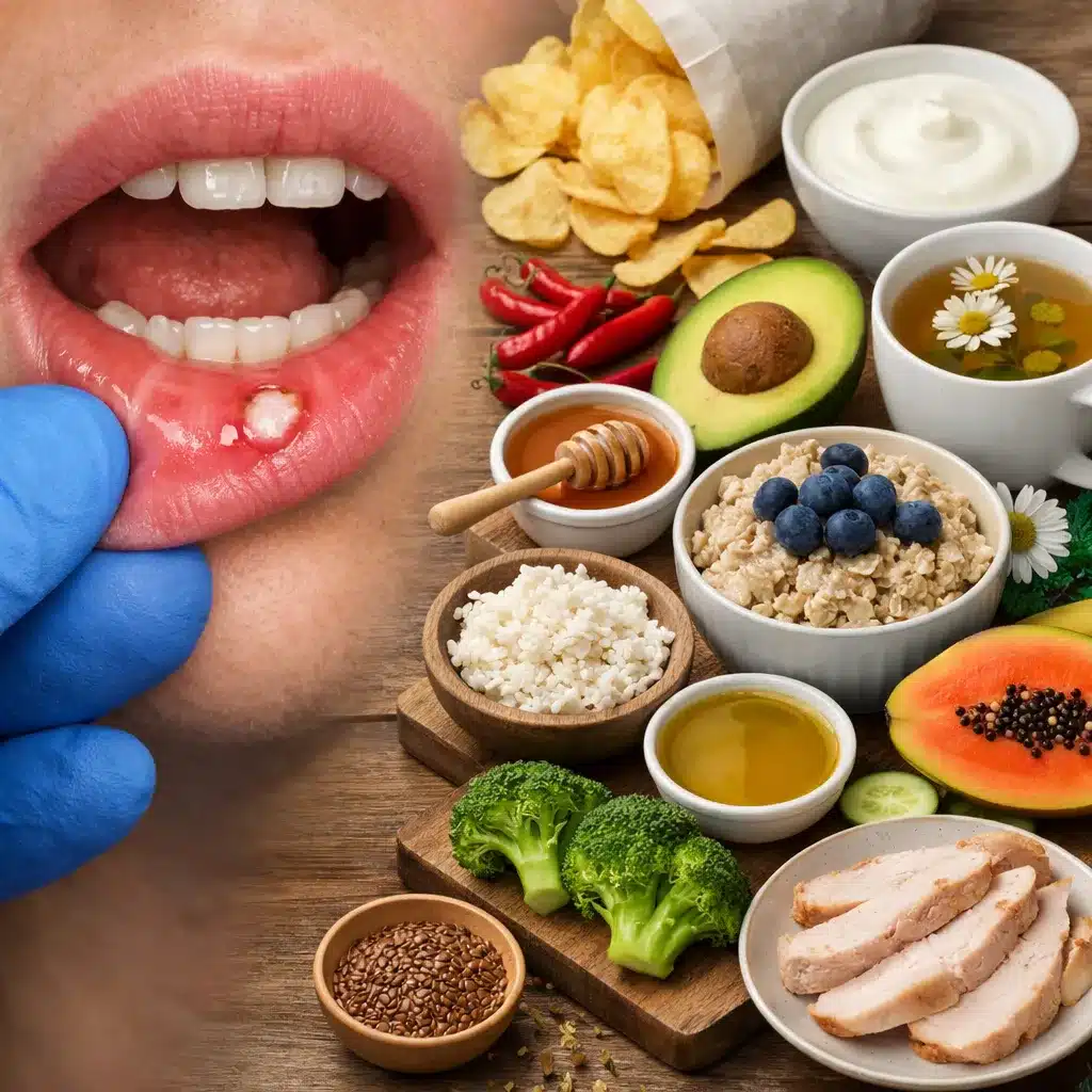 Afty w jamie ustnej a dieta łagodząca