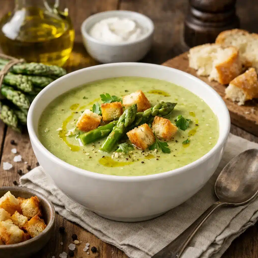 Zupa krem z zielonych szparagów – kuchnia europejska
