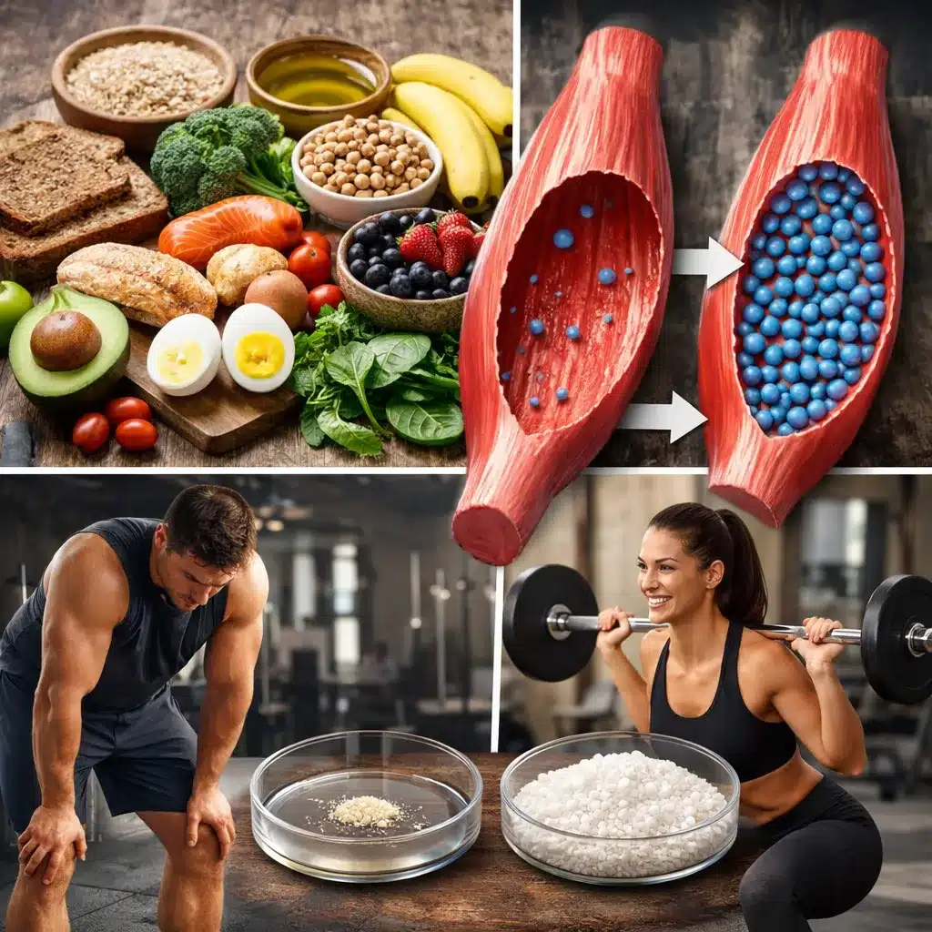 Jak dieta wpływa na poziom glikogenu mięśniowego?