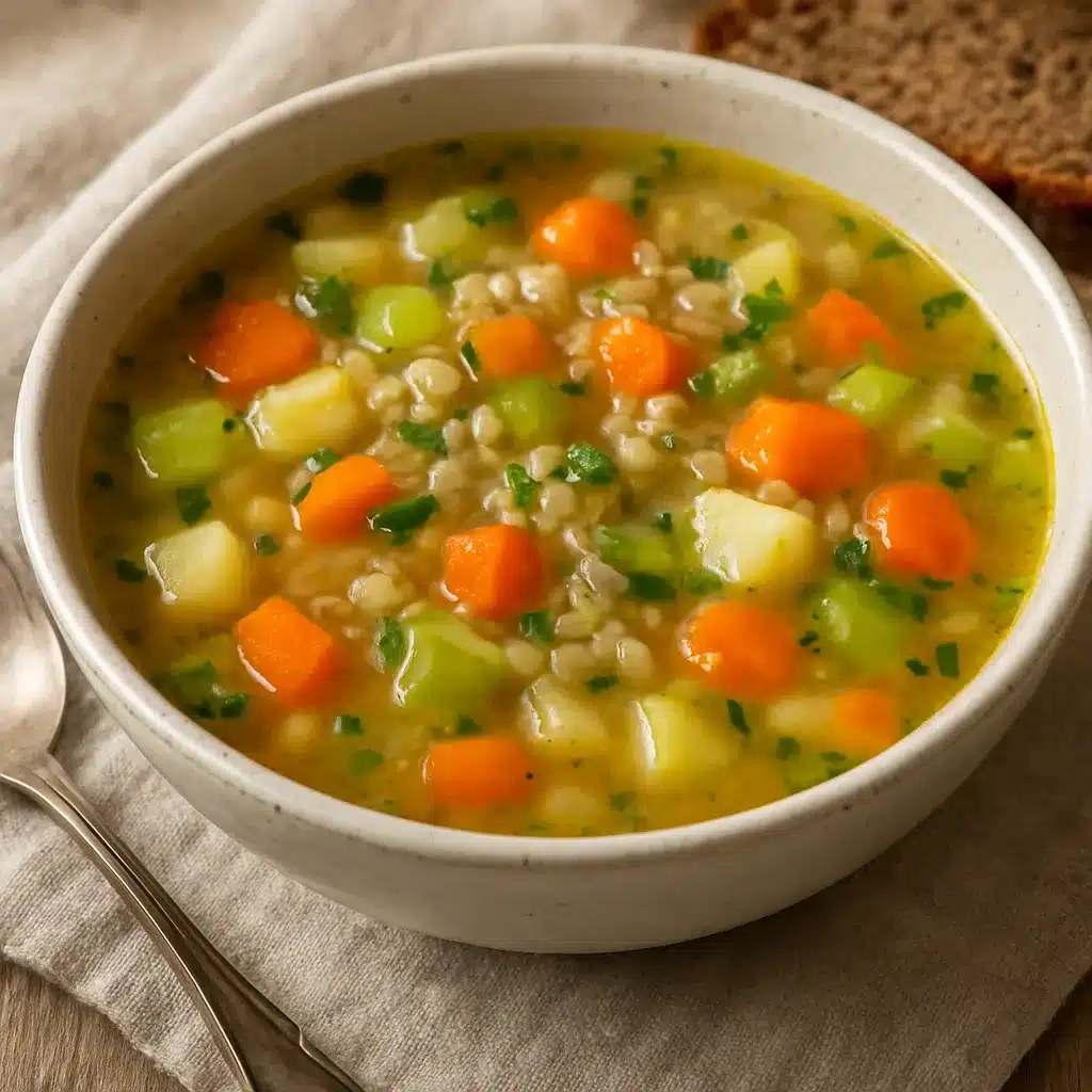 Zupa jarzynowa z kaszą – kuchnia polska