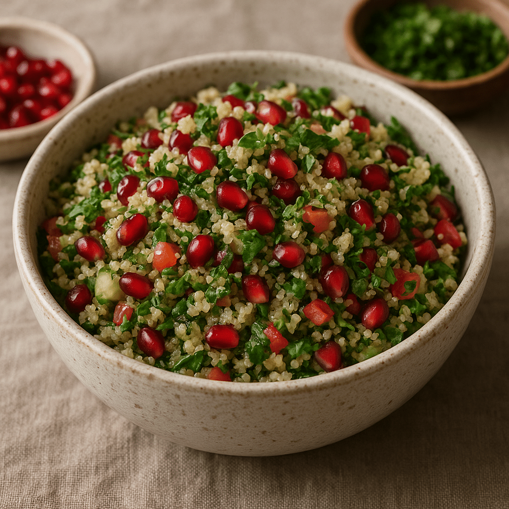 Sałatka z komosy i granatu – kuchnia perska