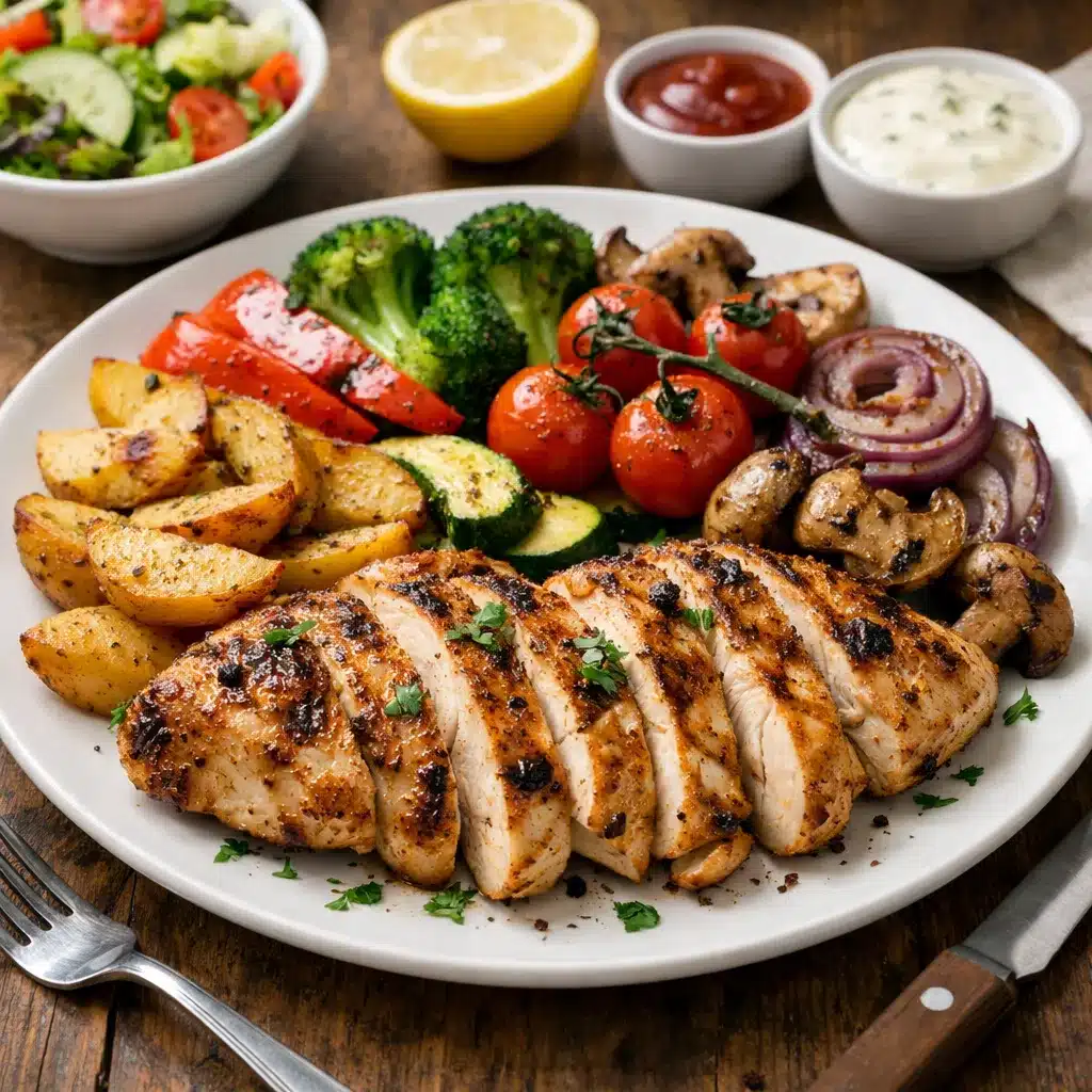 Grillowany kurczak z warzywami – kuchnia uniwersalna