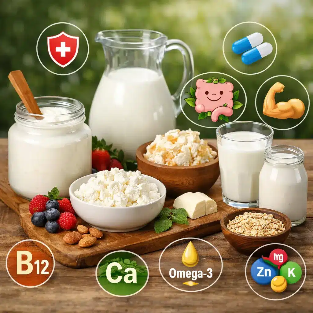 Fermentowane produkty mleczne – korzyści i składniki