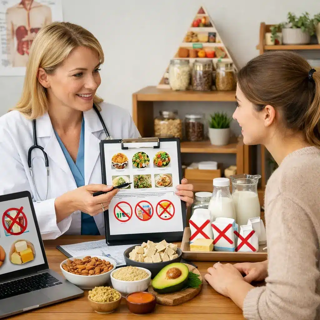 Jak dietetyk pracuje z osobami na diecie bezmlecznej?