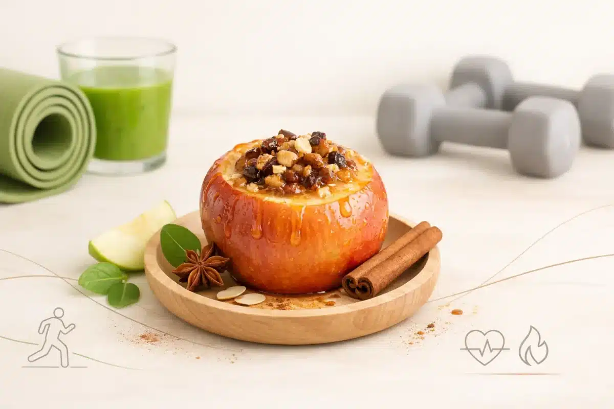 Pieczone jabłko fit