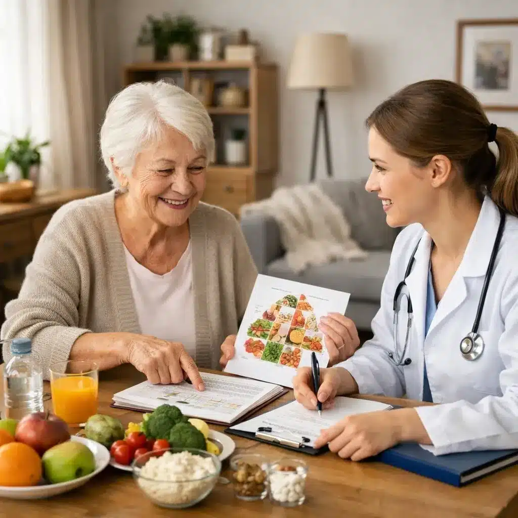 Jak dietetyk pracuje z osobami starszymi mieszkającymi samodzielnie?