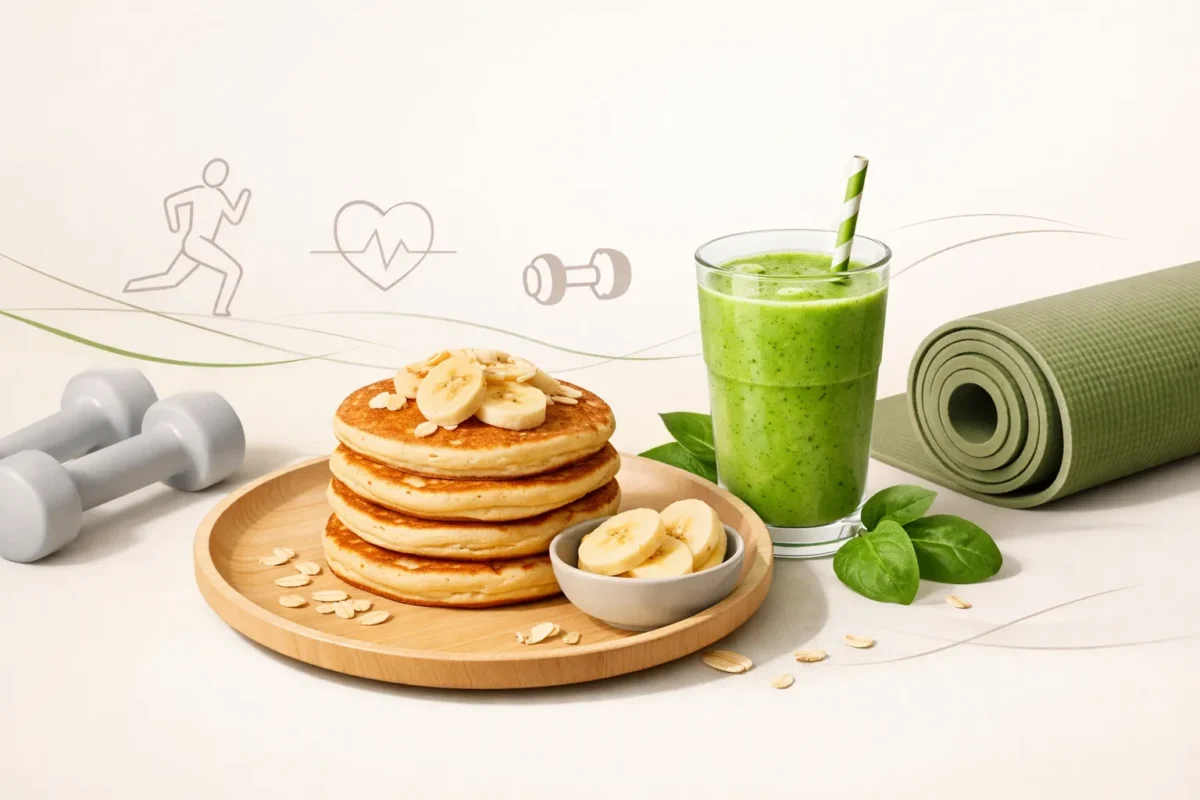 Placki z bananami fit