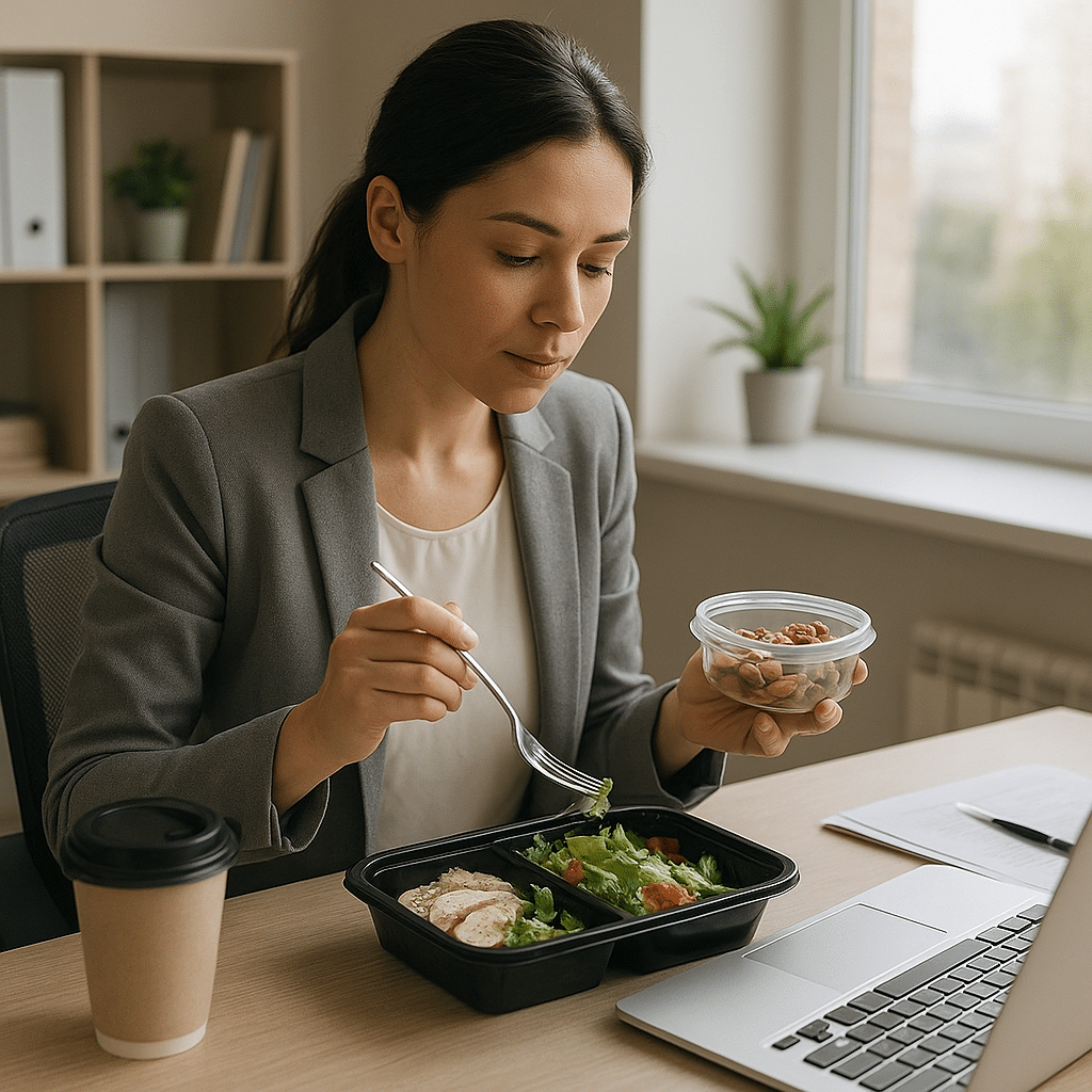 Odchudzanie w pracy – co jeść, gdy nie masz czasu