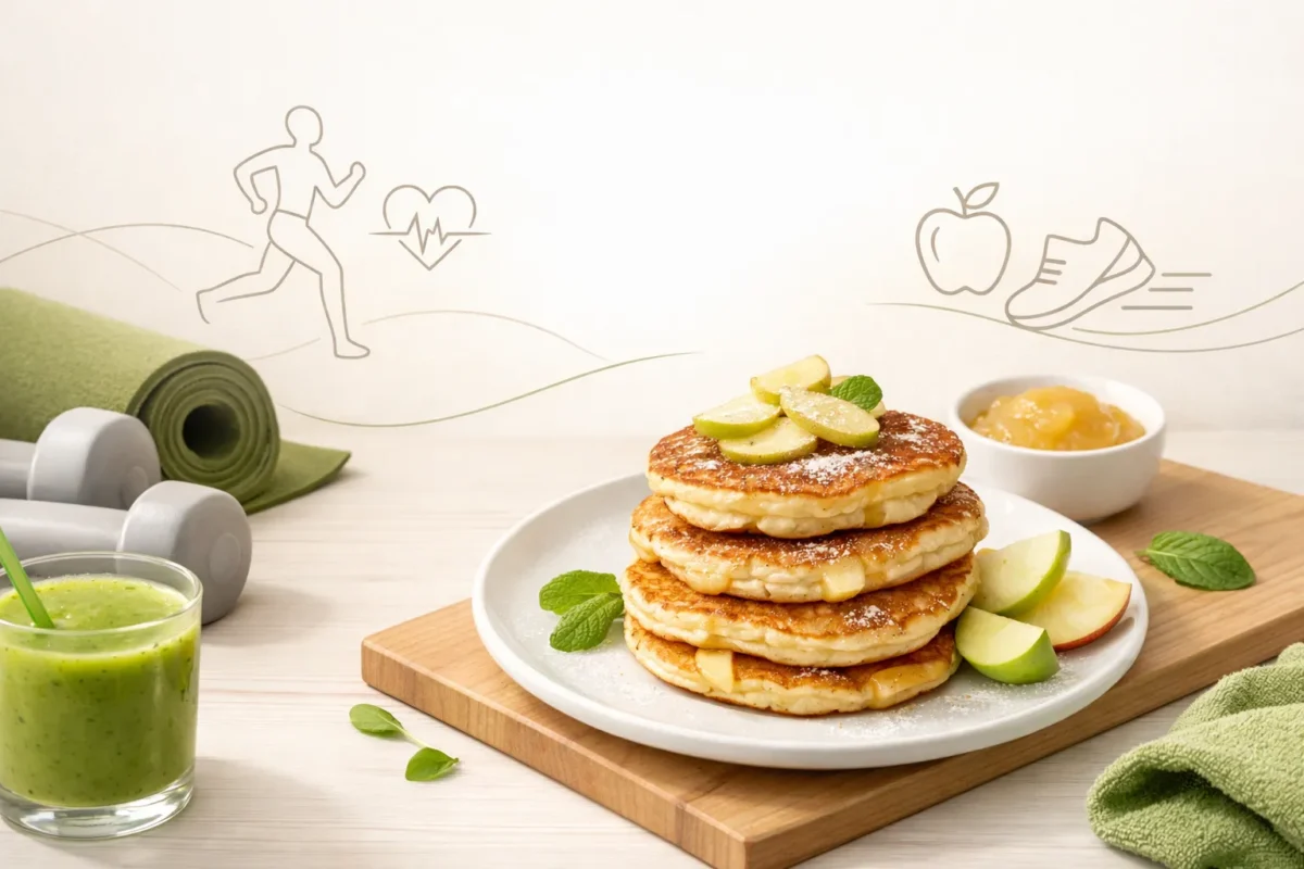 Racuchy z jabłkami fit