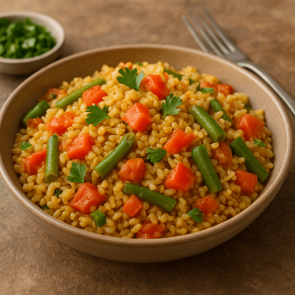 Kasza bulgur z warzywami – kuchnia turecka