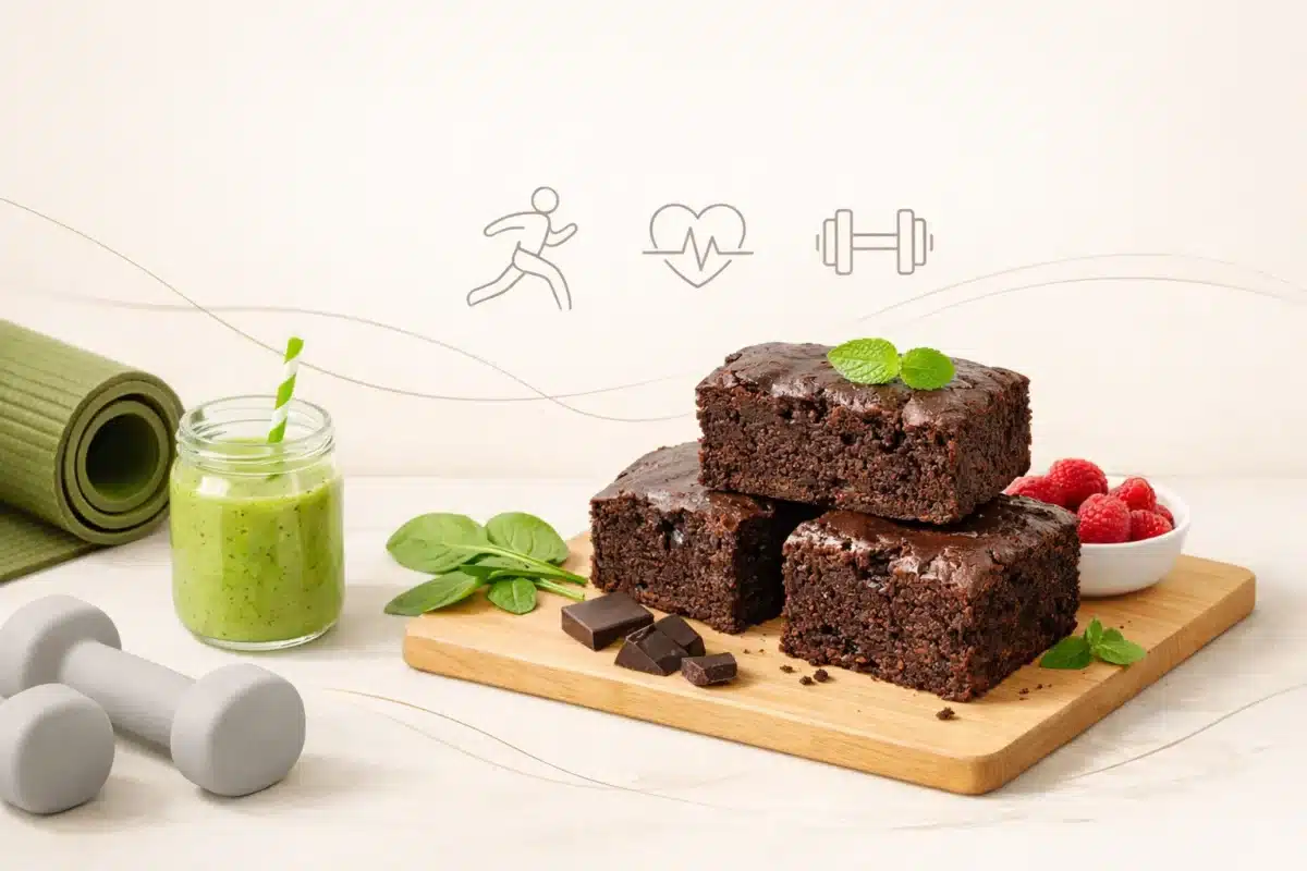 Wilgotne ciasto czekoladowe fit