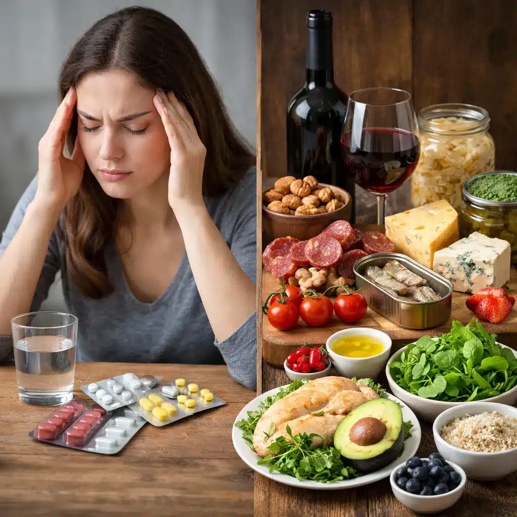 Częste migreny a ograniczenie produktów histaminowych