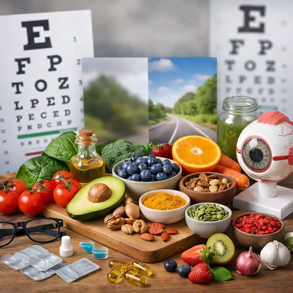 Zaburzenia widzenia a dieta bogata w antyoksydanty