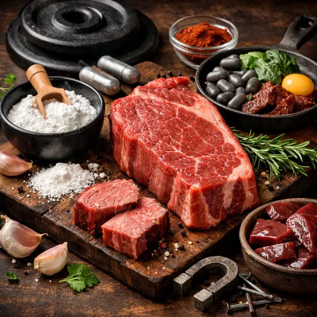 Mięso wołowe – kreatyna i żelazo