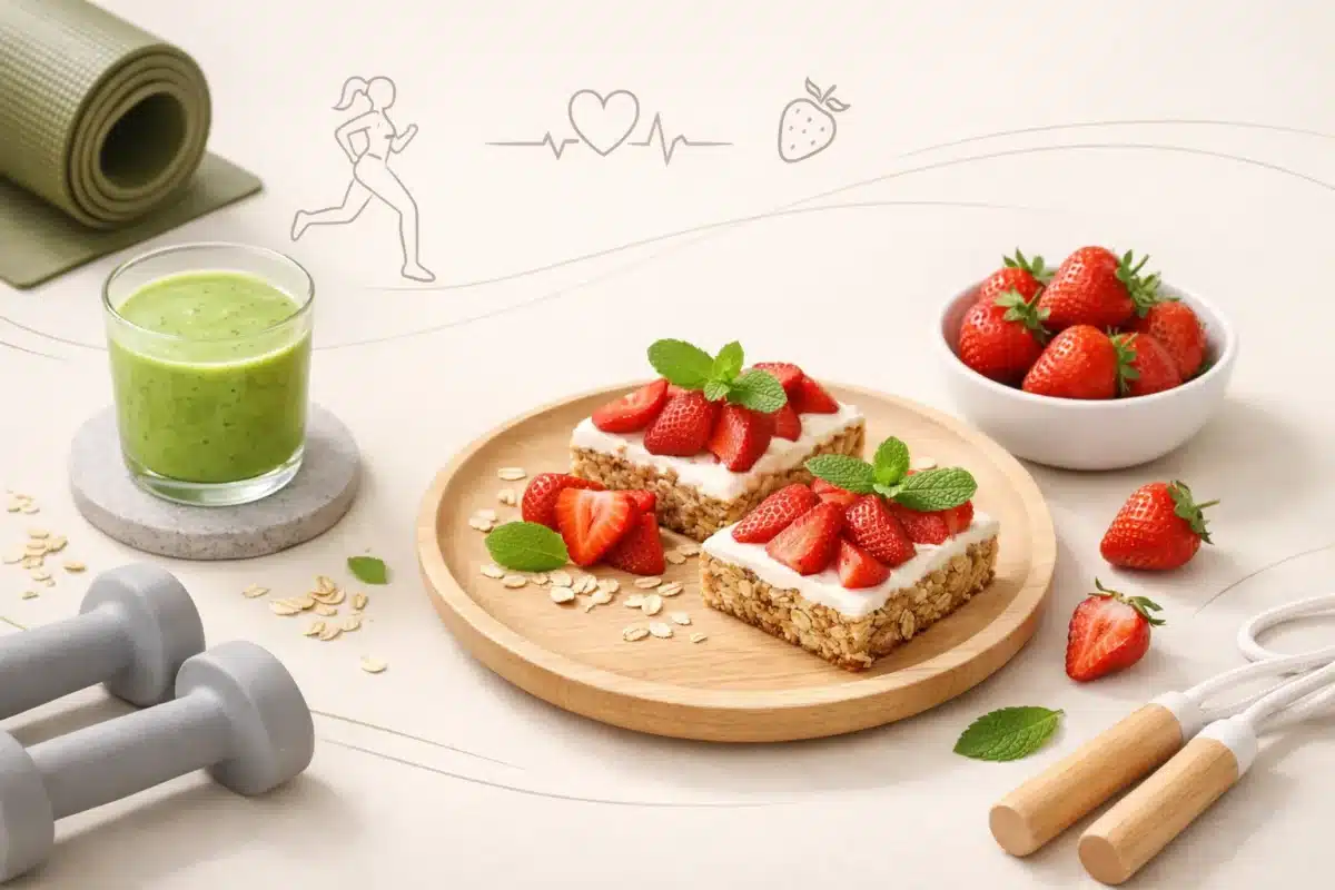 Ciasta z truskawkami fit