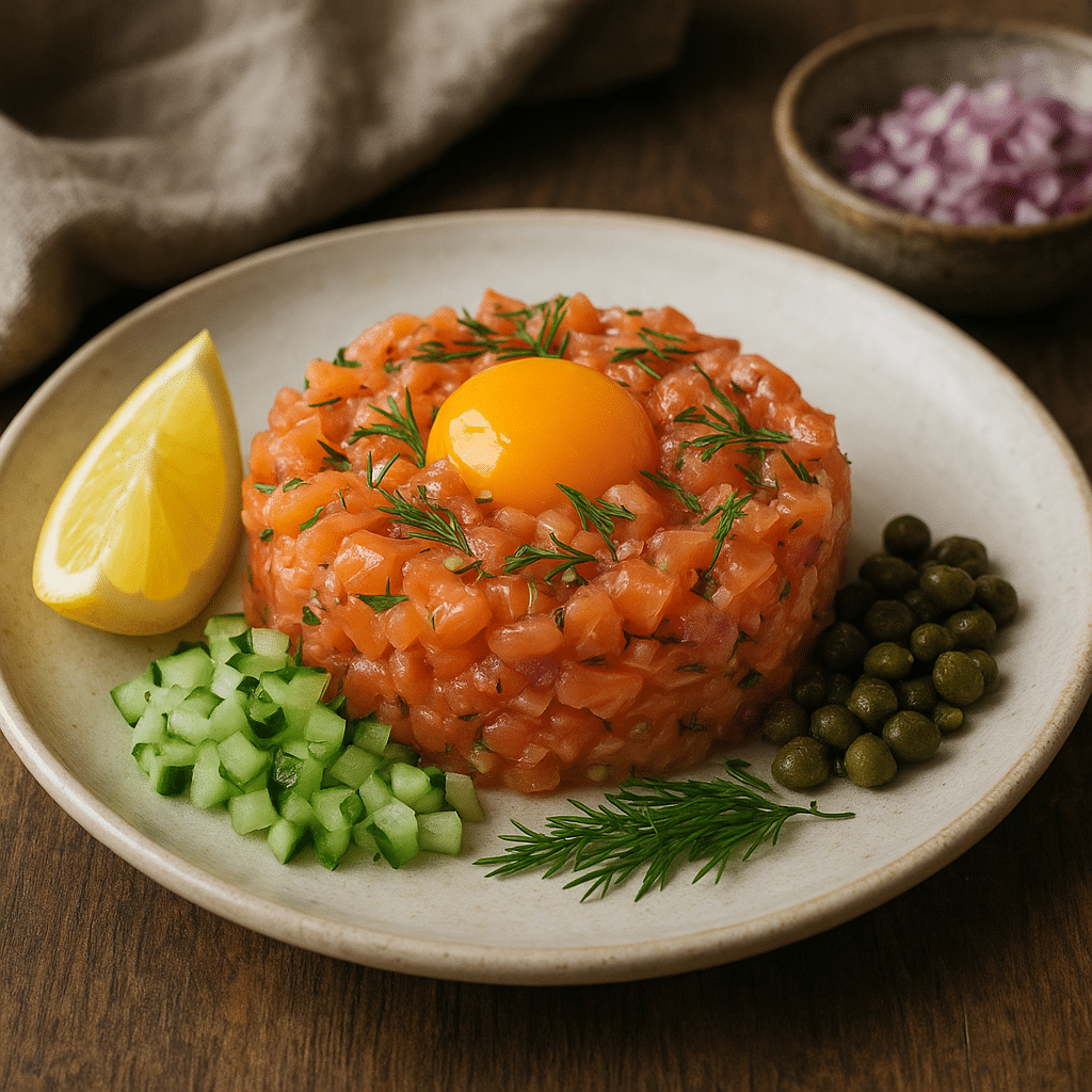 Tatar z łososia – kuchnia skandynawska