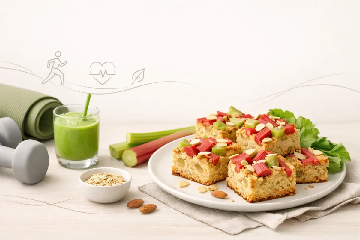 Ciasto rabarbarowe fit