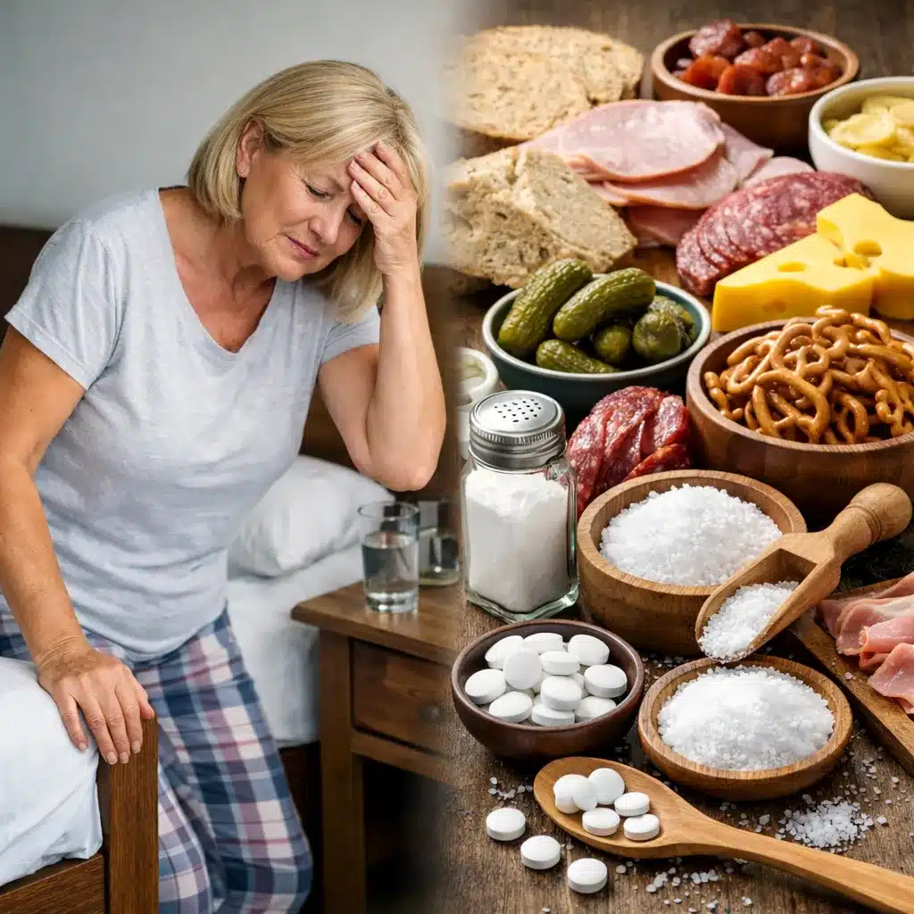 Zawroty głowy przy wstawaniu a odpowiednia podaż sodu