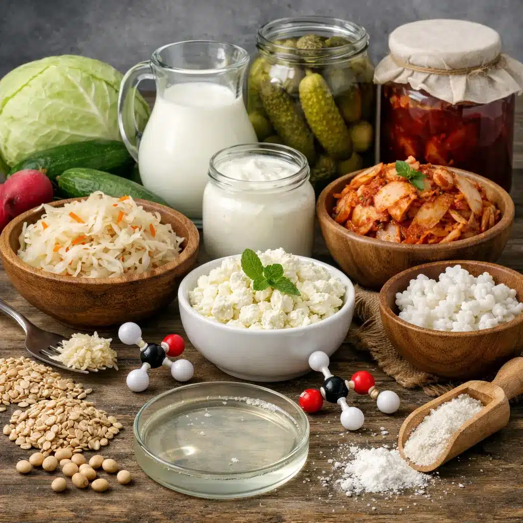 Kwas mlekowy w żywności fermentowanej