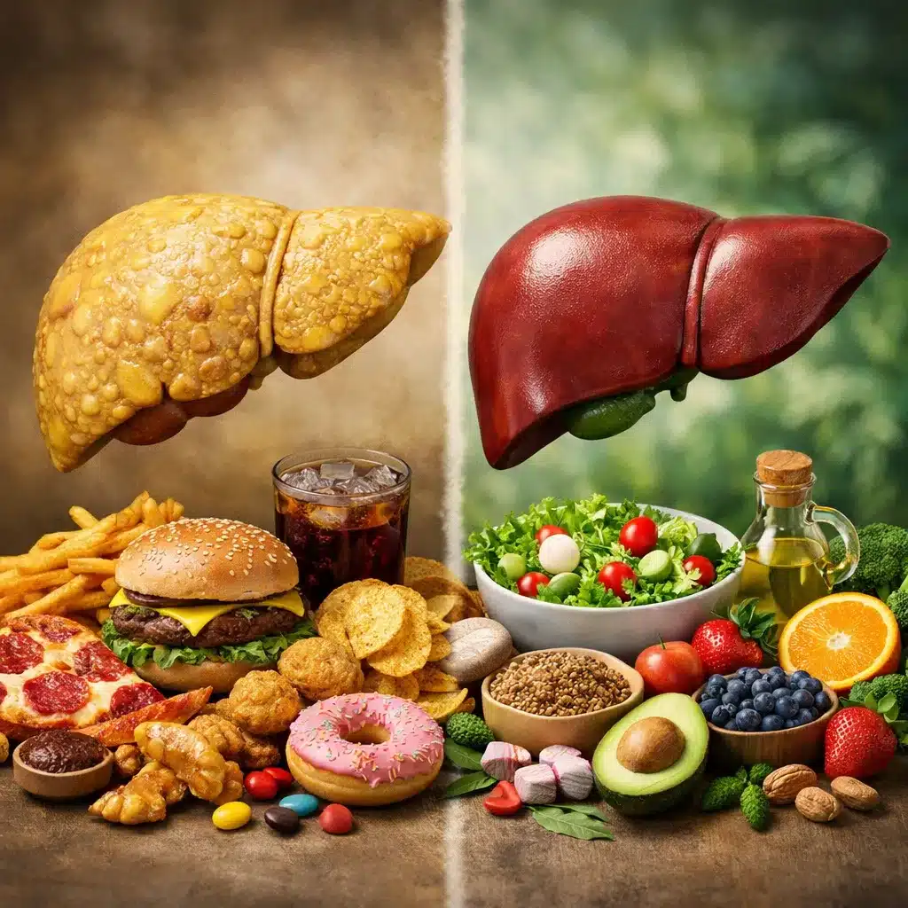 Jak dieta wpływa na wątrobę tłuszczową?