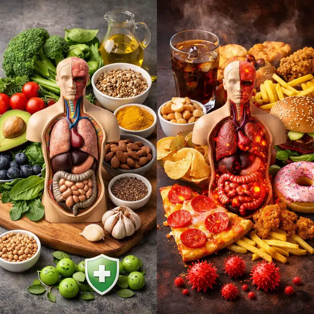 Jak dieta wpływa na procesy zapalne w organizmie