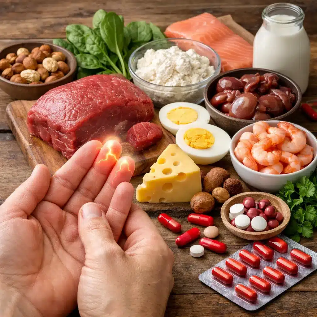 Mrowienie palców a niedobór witaminy B12