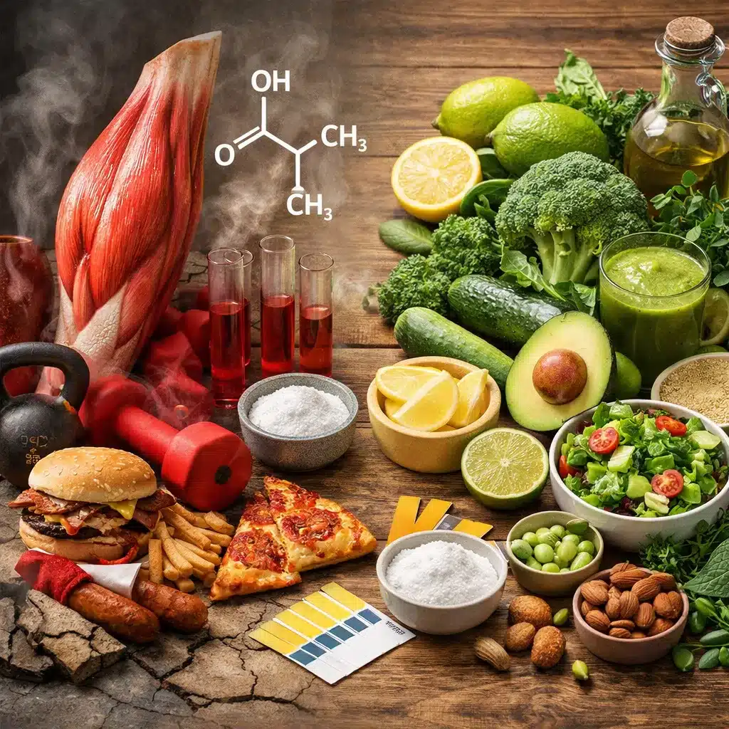 Zakwaszenie mięśni a dieta alkalizująca