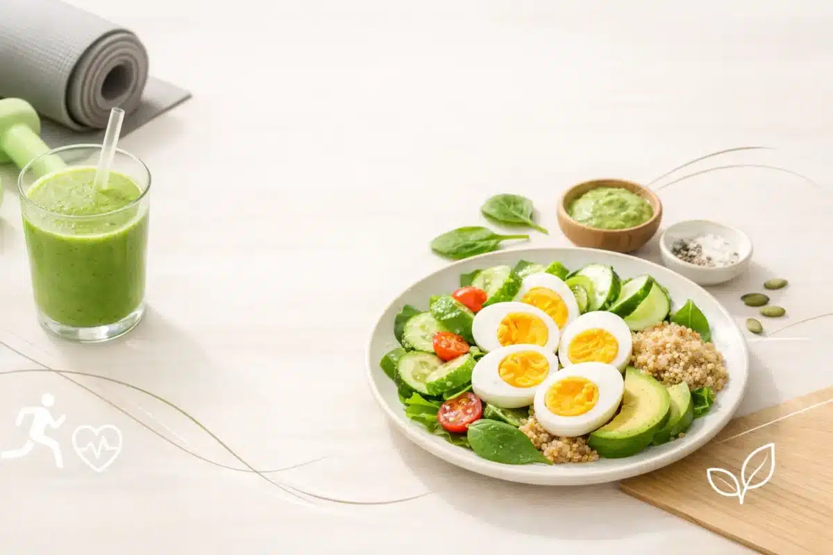 Fit kolacja z jajkiem na twardo