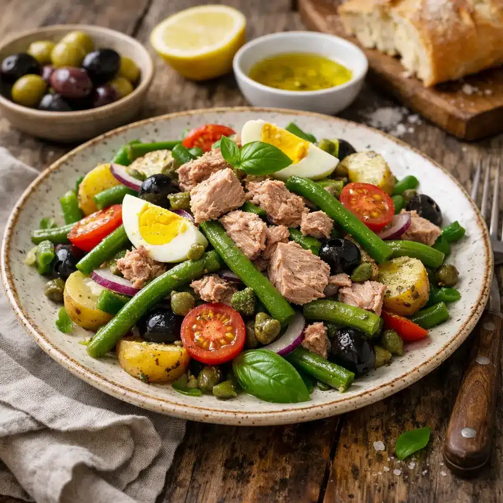 Sałatka z tuńczykiem i fasolką szparagową – kuchnia śródziemnomorska