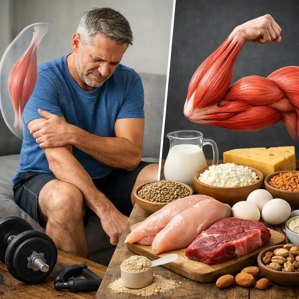 Osłabienie siły mięśni a odpowiednia podaż białka