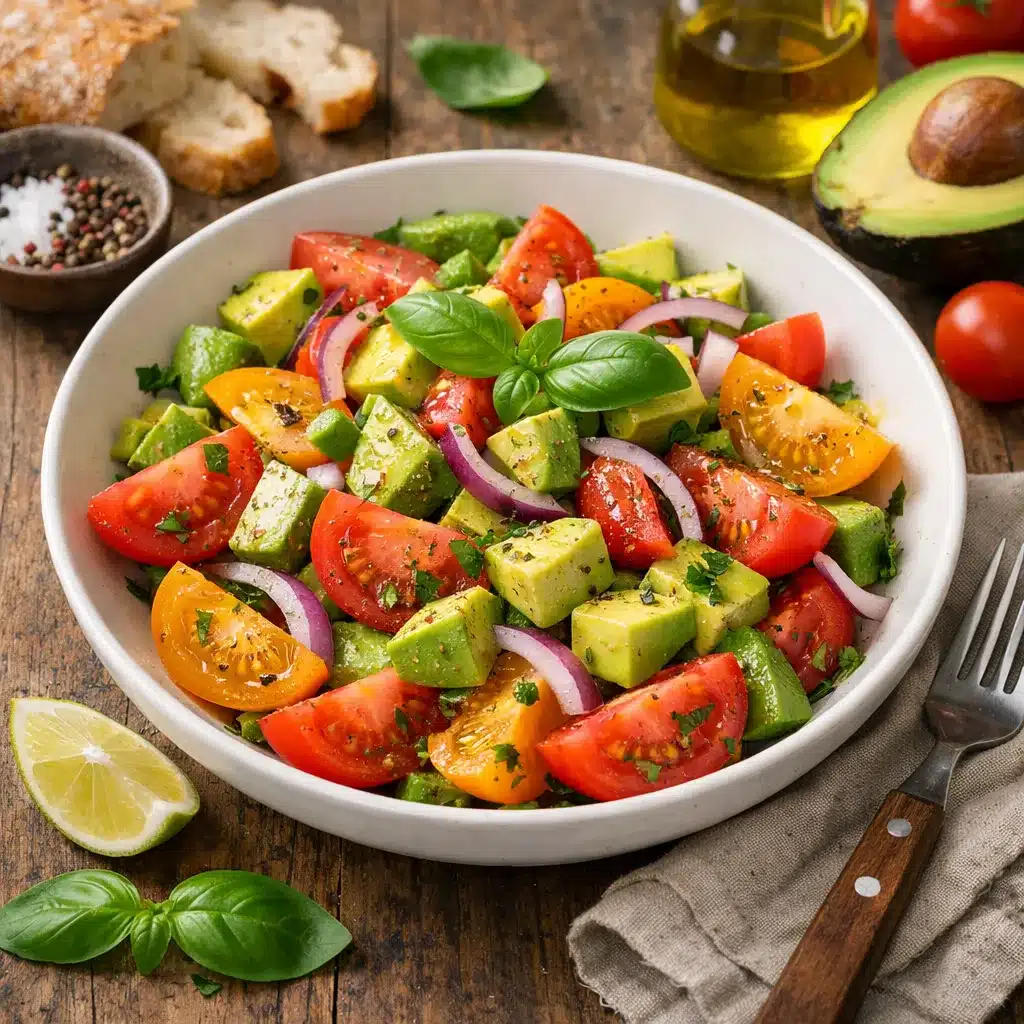 Sałatka z pomidorów i awokado – kuchnia uniwersalna