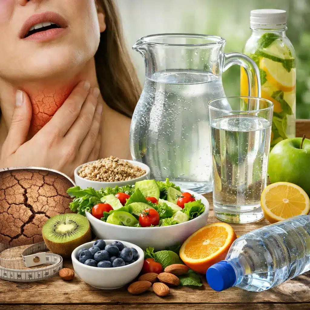 Suchość gardła a zwiększenie podaży płynów