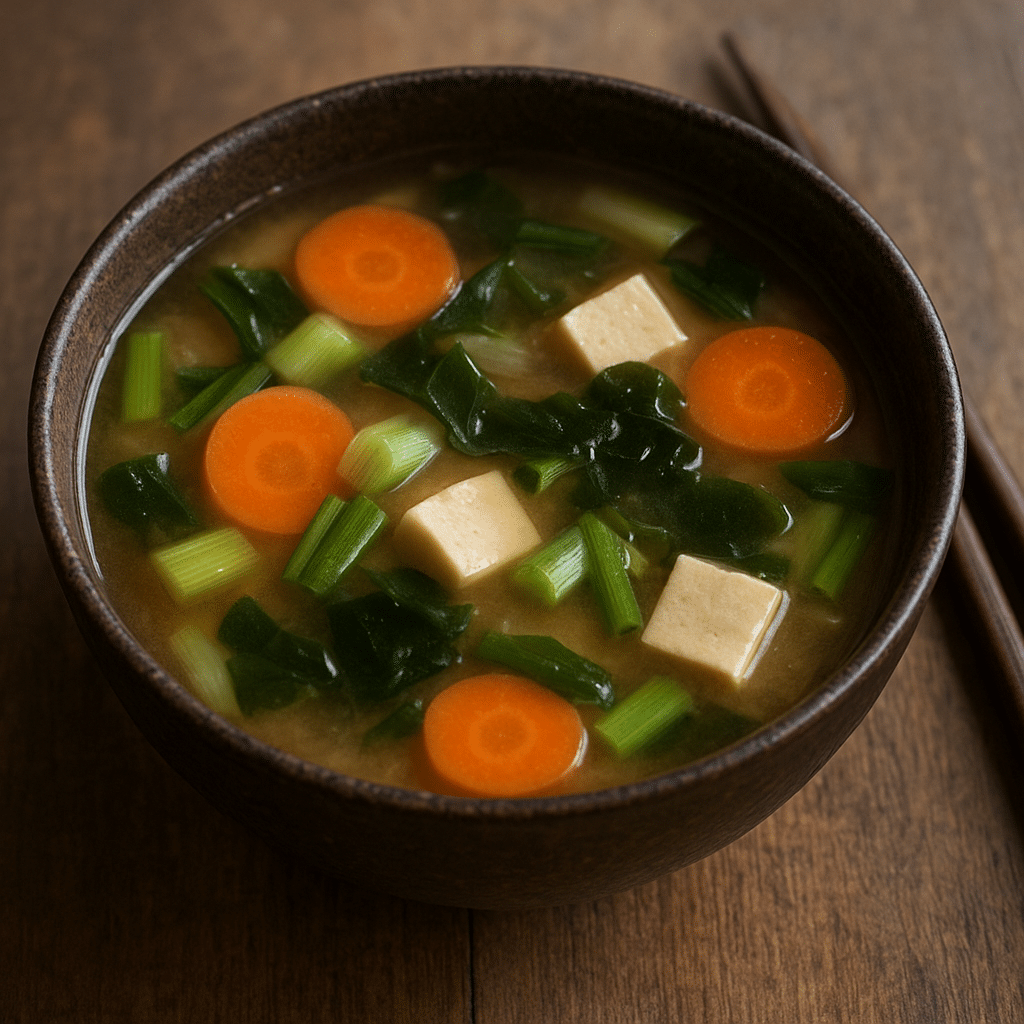 Zupa miso z warzywami – kuchnia japońska