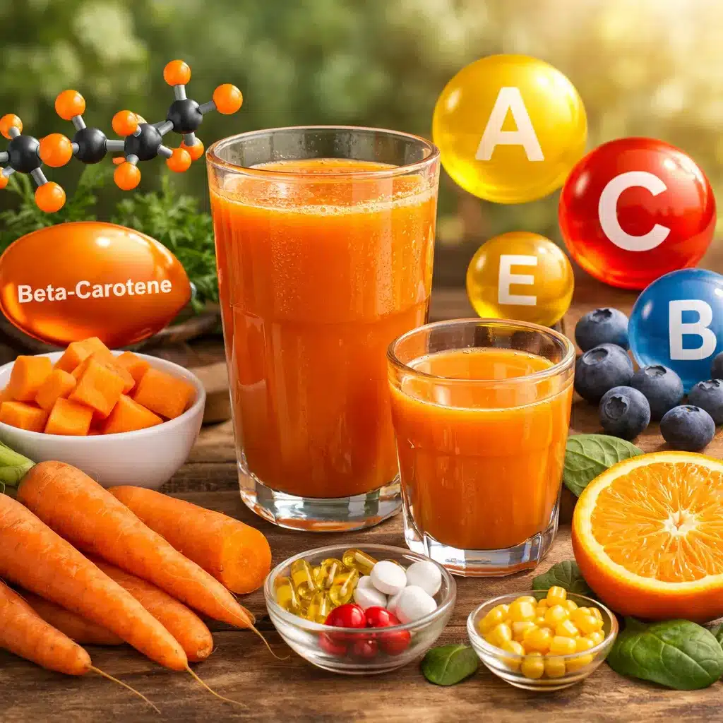 Sok z marchwi – beta-karoten i witaminy