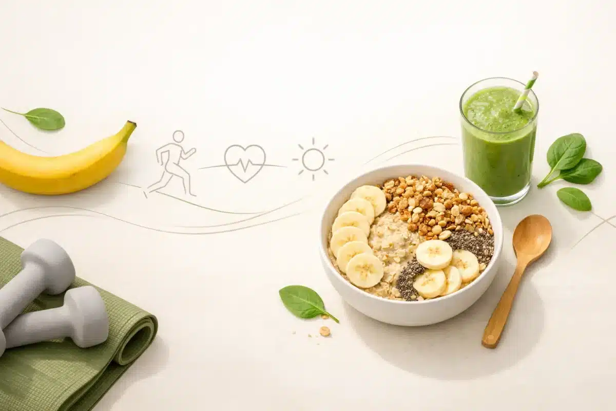 Fit śniadanie z bananem