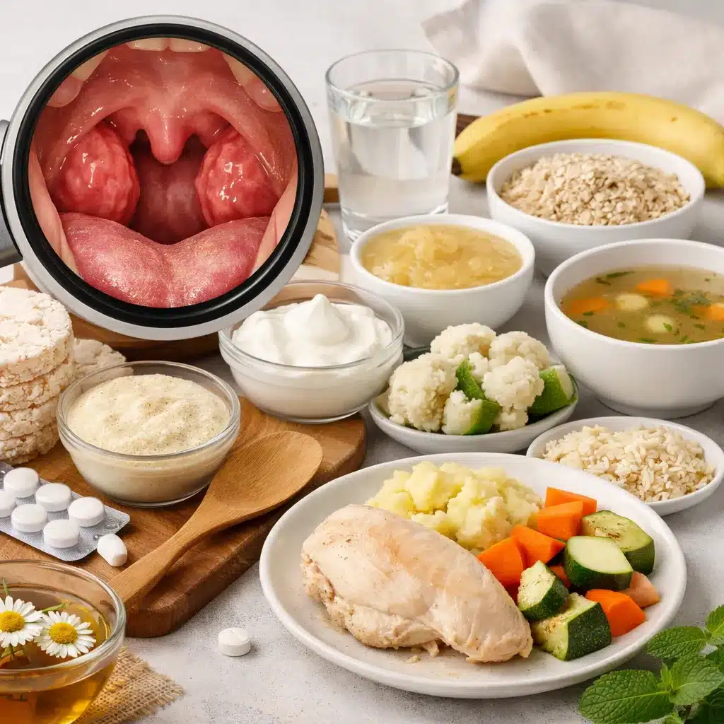 Powiększone migdałki a dieta lekkostrawna