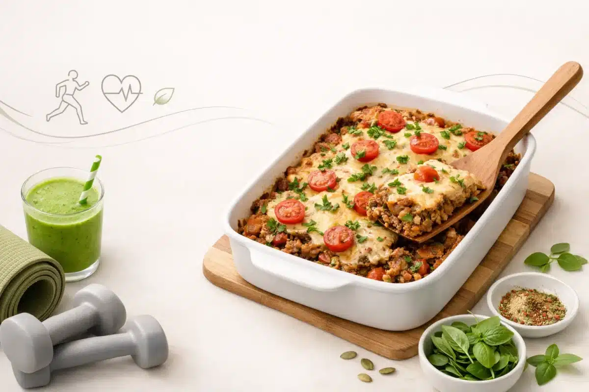 Fit zapiekanka z mięsem mielonym