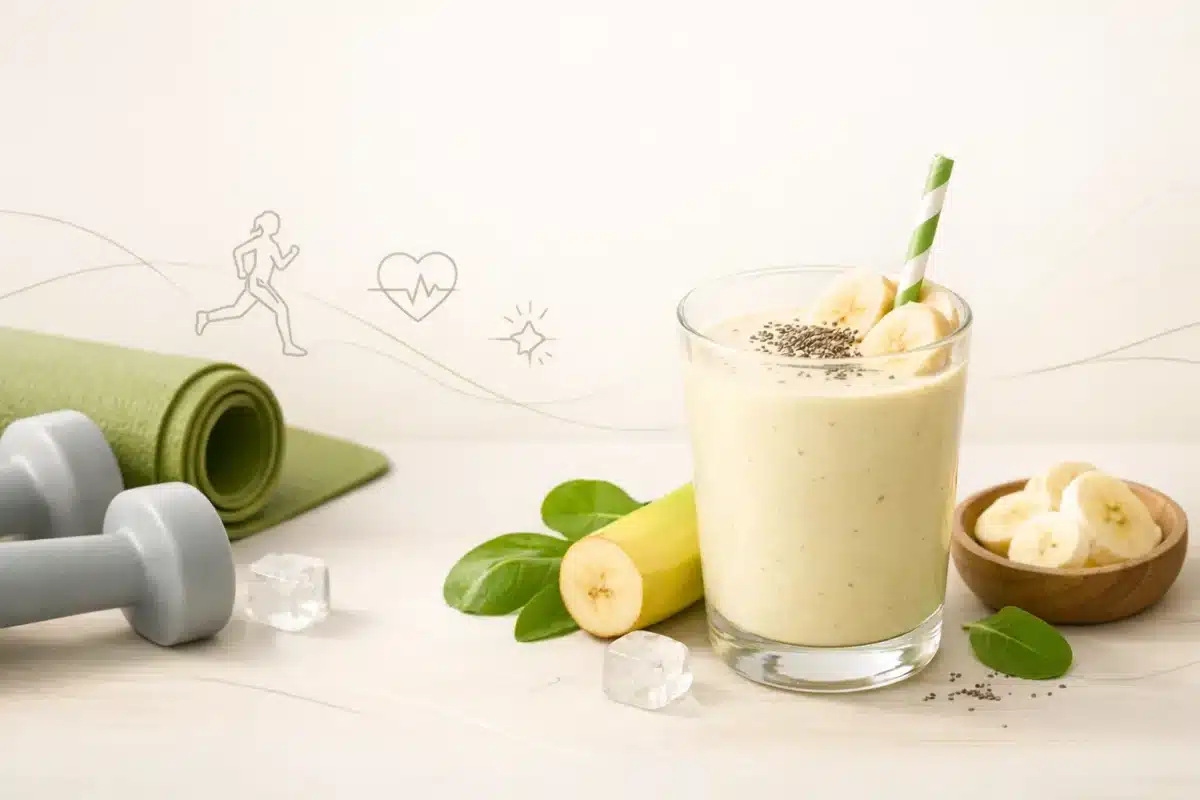 Koktajl bananowy fit