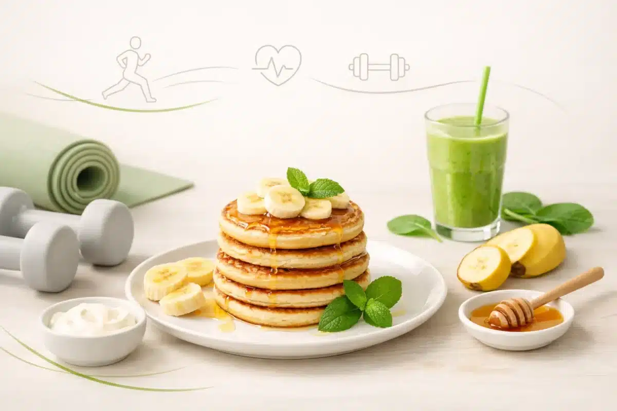 Placuszki jogurtowo bananowe fit
