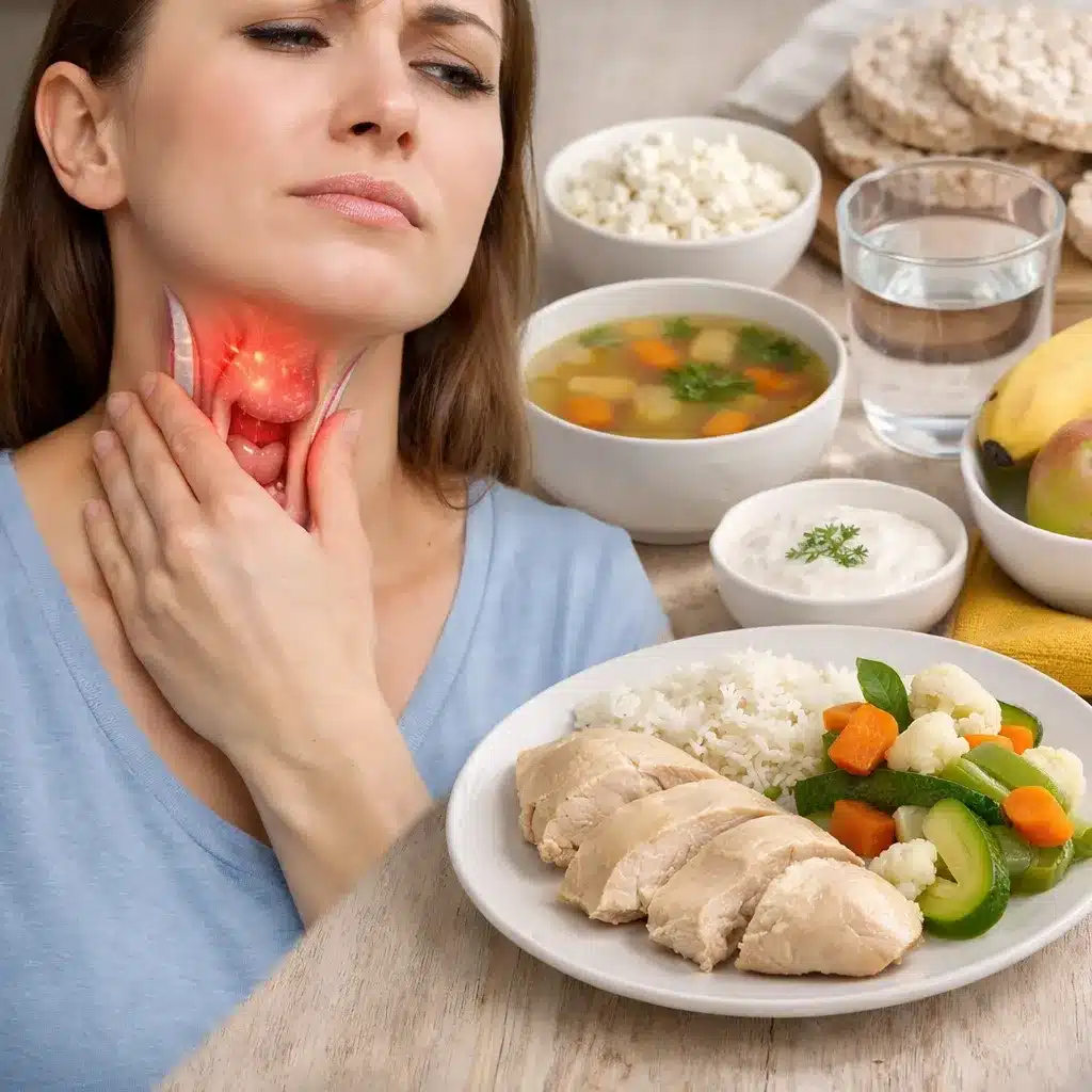 Uczucie guli w gardle a dieta lekkostrawna