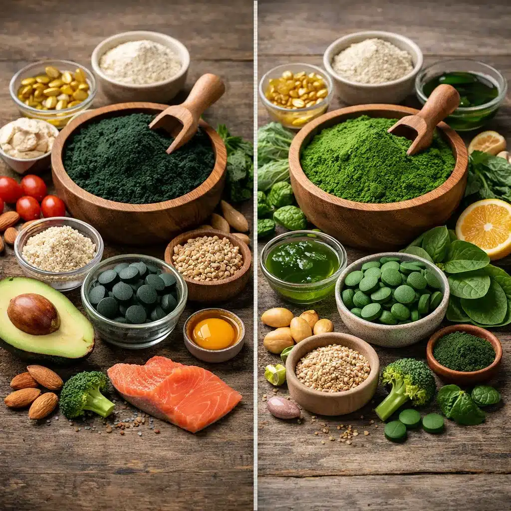 Składniki odżywcze w algach spirulina vs chlorella