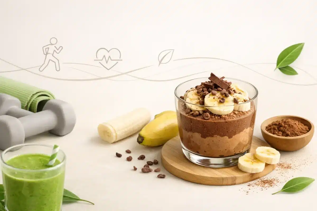 Fit deser z bananem i kakao