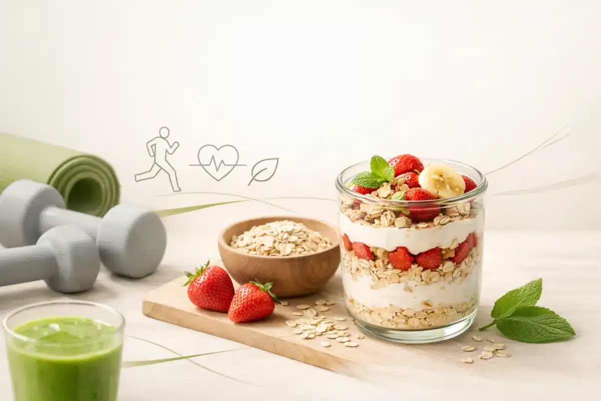 Fit deser z płatków owsianych